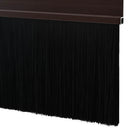 Selvklæbende dørbørstetætninger 6 pcs Brun 100 cm