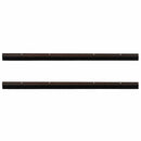 Skruemonterede dørbørste tætninger 2 pcs Brun 100 cm