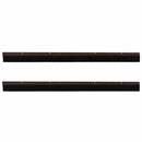 Skruemonterede dørbørste tætninger 2 pcs Brun 100 cm