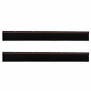 Skruemonterede dørbørste tætninger 2 pcs Brun 100 cm
