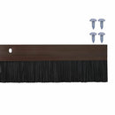 Skruemonterede dørbørste tætninger 6 pcs Brun 100 cm