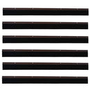 Skruemonterede dørbørste tætninger 6 pcs Brun 100 cm