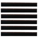 Skruemonterede dørbørste tætninger 6 pcs Brun 100 cm