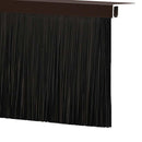 Skruemonterede dørbørste tætninger 2 pcs Brun 100 cm