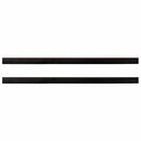 Skruemonterede dørbørste tætninger 2 pcs Brun 100 cm