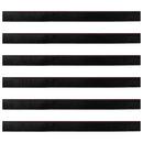 Skruemonterede dørbørste tætninger 6 pcs Brun 100 cm