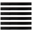 Skruemonterede dørbørste tætninger 6 pcs Brun 100 cm