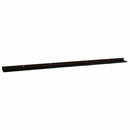 Skruemonterede dørbørste tætninger 12 pcs Brun 100 cm