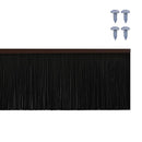 Skruemonterede dørbørste tætninger 12 pcs Brun 100 cm