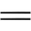 Skruemonterede dørbørste tætninger 2 pcs Sølv 100 cm
