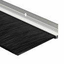 Skruemonterede dørbørste tætninger 2 pcs Sølv 100 cm