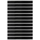 Skruemonterede dørbørste tætninger 12 pcs Sølv 100 cm