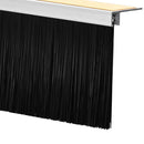 Selvklæbende dørbørstetætninger 2 pcs Hvid 100 cm