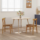 Spisestuestol 2 pcs Naturfarvet 43 x 44,5 x 77 cm