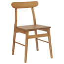 Spisestuestol 2 pcs Naturfarvet 43 x 44,5 x 77 cm
