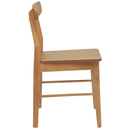 Spisestuestol 2 pcs Naturfarvet 43 x 44,5 x 77 cm
