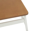 Spisestuestol 2 pcs Hvid og Naturlig 43 x 44,5 x 77 cm