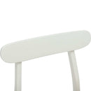 Spisestuestol 2 pcs Hvid og Naturlig 43 x 44,5 x 77 cm