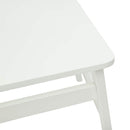 Spisestuestol 2 pcs Hvid 43 x 44,5 x 77 cm Massiv Gummitræ