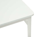 Spisestuestol 2 pcs Hvid Massiv Gummitræ