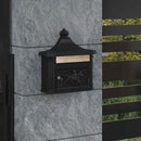 Væghængt Postkasse Sort 40,5 x 16 x 45 cm Gustt aluminium