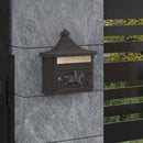 Væghængt Postkasse Bronze 40,5 x 16 x 45 cm Gustt aluminium