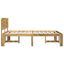 Dobbelt Sengestel med Hovedgærde ROSTOCK Hvid 135 x 190 cm