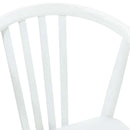 Spisestuestol 2 pcs Hvid Solid gummitræ