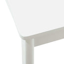 Spisestuestol 2 pcs Hvid Solid gummitræ