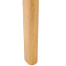 Spisestuestol 2 pcs Natur og hvid Solid gummitræ