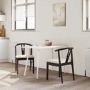 Spisestuestol 2 pcs Lys brun og lys Massiv Gummitræ