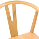 Spisestuestol 2 pcs Naturfarvet Massiv Gummitræ