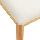 Spisestuestol 2 pcs Naturlig og lys Massiv Gummitræ