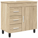 Badeværelse Vaskeskab Sonoma-eg 60 x 35 x 60 cm Konstrueret træ