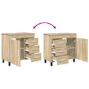 Badeværelse Vaskeskab Sonoma-eg 60 x 35 x 60 cm Konstrueret træ