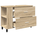 Badeværelse Vaskeskab Sonoma-eg 80 x 35 x 60 cm Konstrueret træ