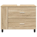 Badeværelse Vaskeskab Sonoma-eg 80 x 35 x 60 cm Konstrueret træ