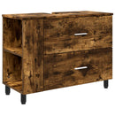 Badeværelse Vaskeskab Røget eg 80 x 35 x 60 cm Konstrueret træ