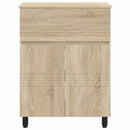 Badeværelse Vaskeskab Sonoma-eg 60 x 35 x 80 cm Konstrueret træ