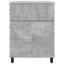 Badeværelse Vaskeskab Betongrå 60 x 35 x 80 cm Konstrueret træ