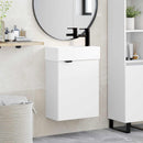 Badeværelses Vanity-enhed med Armatur Hvid 45,5 x 22,5 x 84 cm