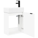 Badeværelses Vanity-enhed med Armatur Hvid 45,5 x 22,5 x 84 cm