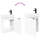Badeværelses Vanity-enhed med Armatur Hvid 45,5 x 22,5 x 84 cm