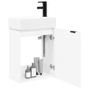 Badeværelses Vanity-enhed med Armatur Hvid 45,5 x 22,5 x 84 cm