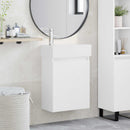 Badeværelses Vanity-enhed med Armatur Hvid 45,5 x 22,5 x 84 cm