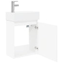 Badeværelses Vanity-enhed med Armatur Hvid 45,5 x 22,5 x 84 cm