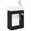 Badeværelses Vanity-enhed med Armatur Sort 45,5 x 22,5 x 84 cm