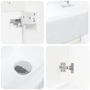 Badeværelses Vanity-enhed med Armatur Hvid 45,5 x 22,5 x 84 cm