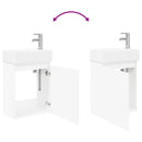 Badeværelses Vanity-enhed med Armatur Hvid 45,5 x 22,5 x 84 cm