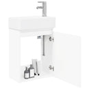 Badeværelses Vanity-enhed med Armatur Hvid 45,5 x 22,5 x 84 cm